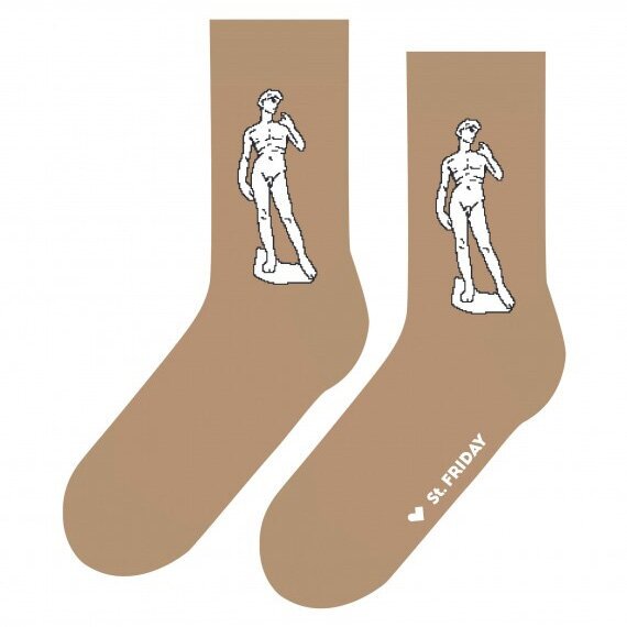 Носки unisex St. Friday Socks "давид микеланджело", размер 38-41 - фотография № 4