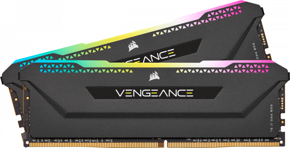 Оперативная память 32Gb DDR4 3200MHz Corsair Vengeance RGB Pro SL (2x16Gb KIT) (CMH32GX4M2E3200C16)