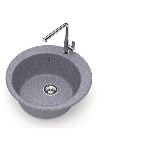 Кухонная мойка GLANZ врезная J-030-35 цвет: темно-серый