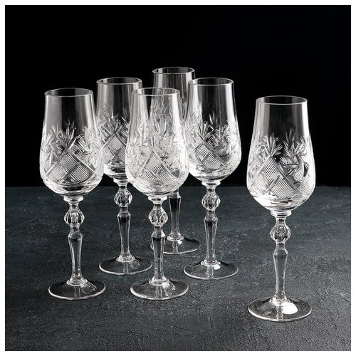 фото Набор фужеров для шампанского 190 мл "мельница", 6 шт неман