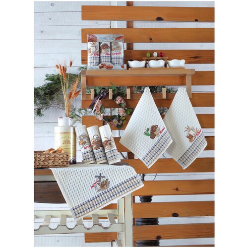 Багира Вафельные полотенца-3 шт