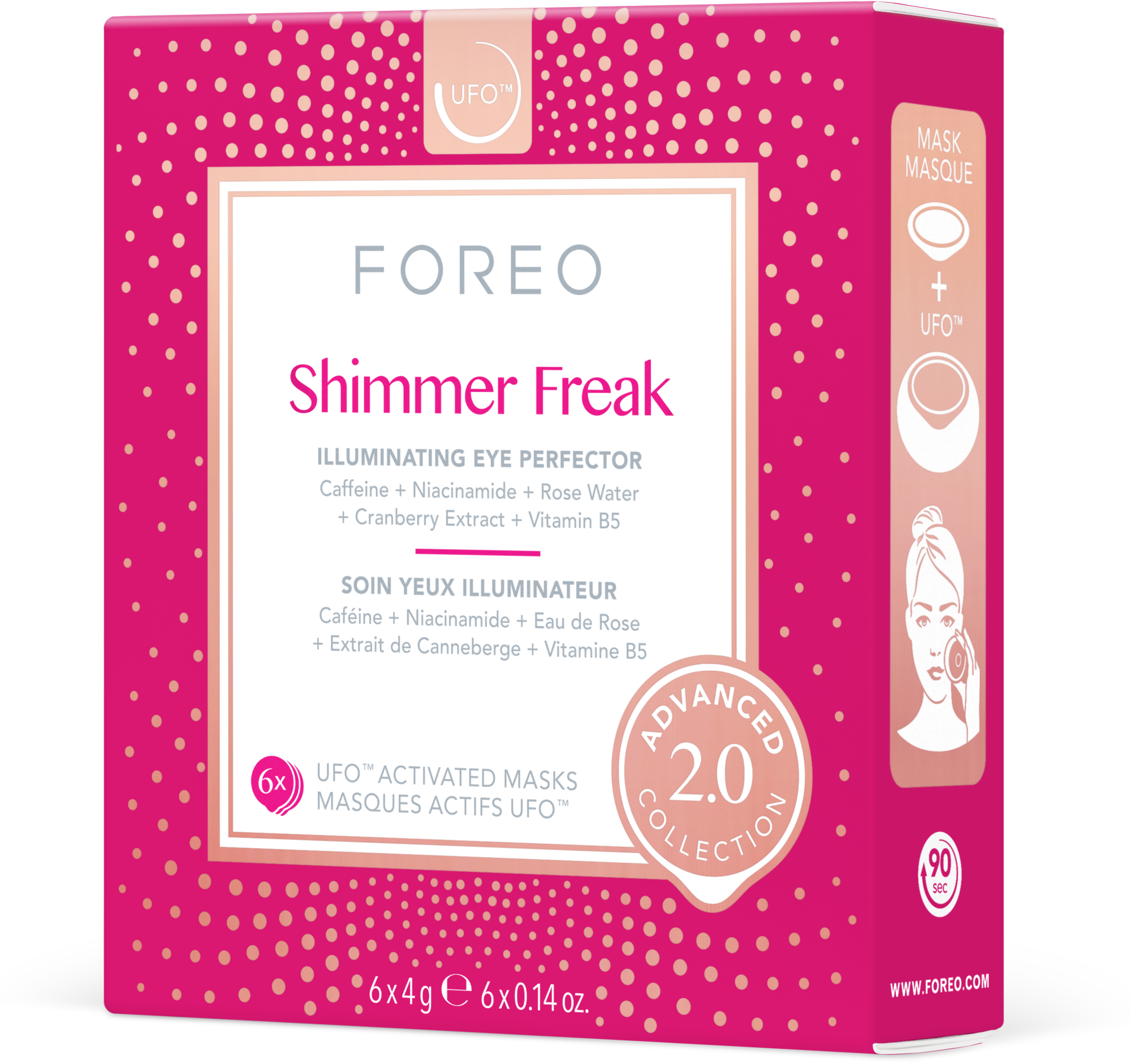 FOREO Отбеливающая маска для глаз Shimmer Freak для UFO