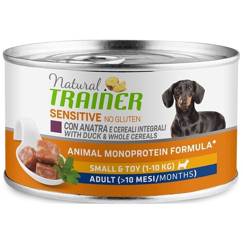 Trainer Natural Sensitive No Gluten Mini Adult Duck and Rice консервы для взрослых собак мелких пород с уткой и рисом без глютена 150 г