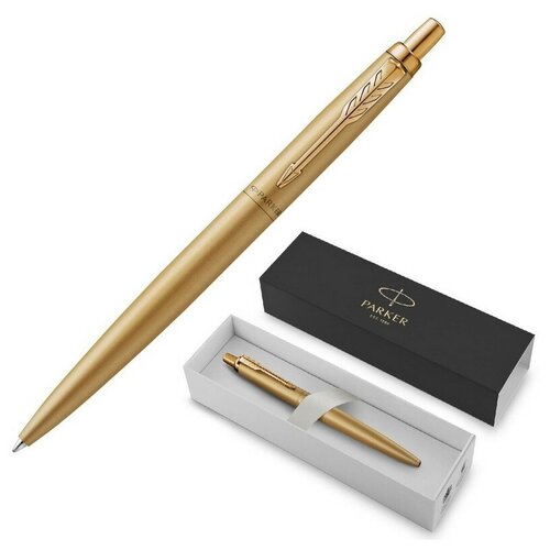 Parker Ручка шариковая Parker Jotter Monochrome XL SE20 Gold GT М 1.0 мм, корпус из нержавеющей стали, синие чернила