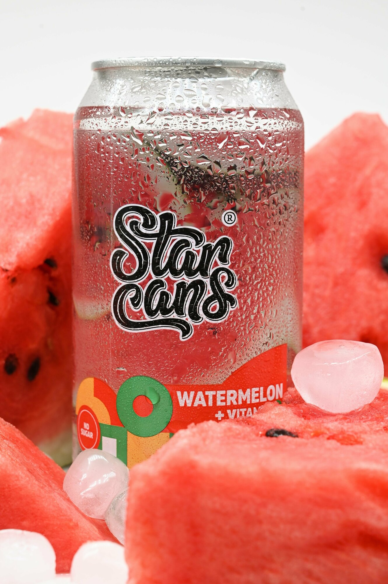 Газированный Напиток StarCans со вкусом Арбуза с витаминами 12 шт по 350 мл - фотография № 7