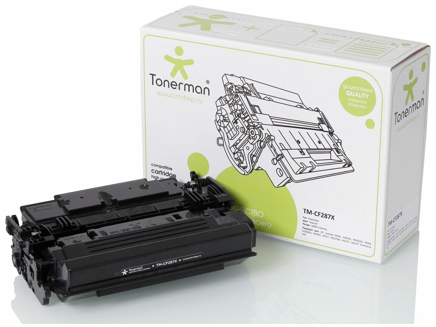 Картридж Tonerman CF287X для HP LaserJet LJ M501, M501N, M501DN, M506, M506DN, M506X, M527, M527DN, M527F, M527C Enterprise 500