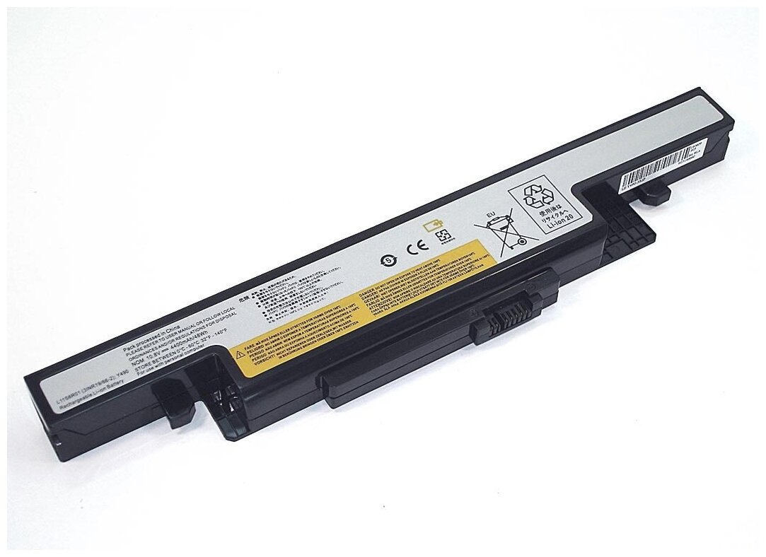 Аккумуляторная батарея для ноутбука Lenovo Y490 (L11S6R01) 10.8V 4400mAh OEM черная