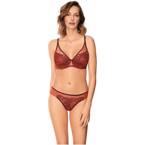 фото Бюстгальтер nipplex, 2 шт., размер 75c, бордовый, красный