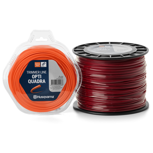 фото Леска для триммера husqvarna opti quadra 2.4 мм/70 м квадратная