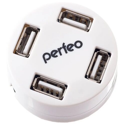 USB хаб Perfeo USB-HUB 4 PORT (PF-VI-H025) белый 