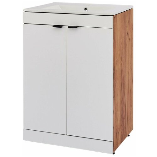 Тумба под раковину 606х850х456мм, напольная, амали, DAIVA CASA