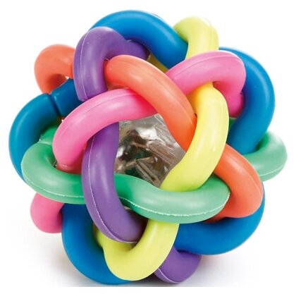 Игрушка для кошек Beeztees, мячик светящийся, латекс 6 см