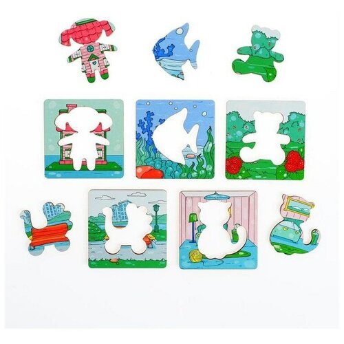 ЛазерПРО Игрушка из дерева для детей.Трафарет для рисования «Детство»