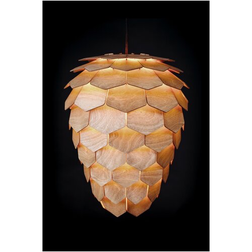 Люстра подвесная светильник из дерева Пикея