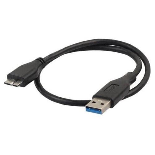 кабель usb 3 0 am usb 3 0 af ks is ks 402o левый вилка угловая розетка скорость передачи до 5 гбит с длина 0 15 метров Аксессуар KS-is USB - MicroUSB B 3.0 30cm KS-465-0.3