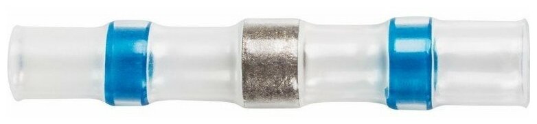 фото Соединитель термоусаживаемый под пайку L-40 мм, 1.5-2.5 мм², синий REXANT {08-0753} 1 шт