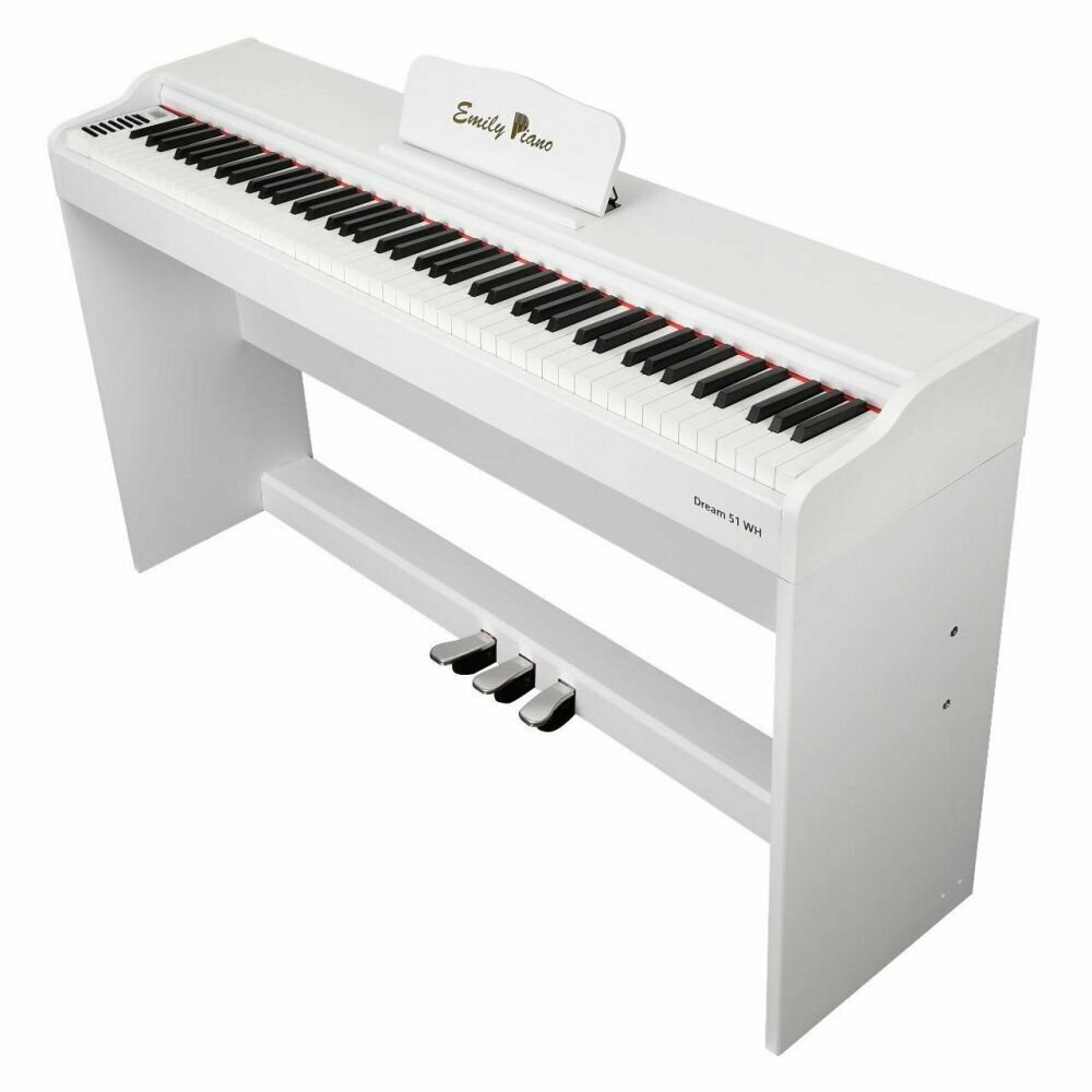 Корпусное цифровое фортепиано EMILY PIANO D-51 WH