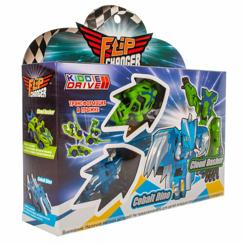 Машина-трансформер KiddieDrive Flip Changer Cloud Dasher и Cobalt Dino 106010