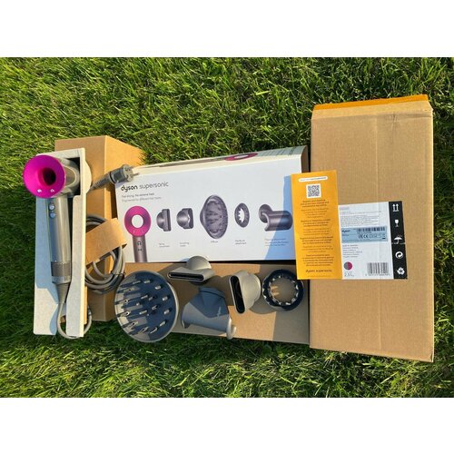 Фен для волос HD08 для укладки волос 5 насадок Малайзия фуксия темно розовый 670000₽