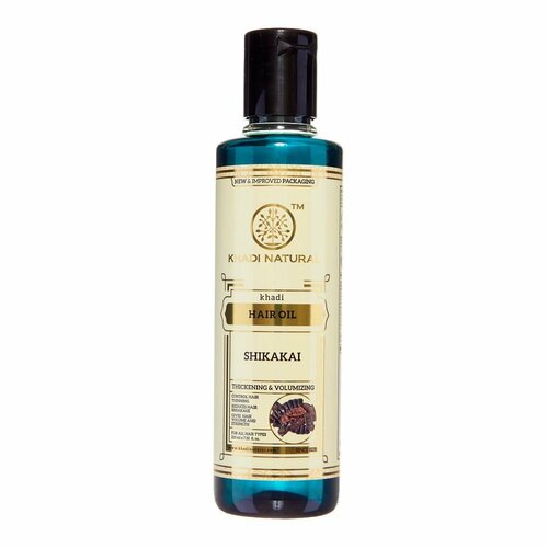 KHADI NATURAL Укрепляющее масло для волос Шикакай 210мл масло для волос шикакай shikakai hair oil khadi natural кади нэчерал 210мл