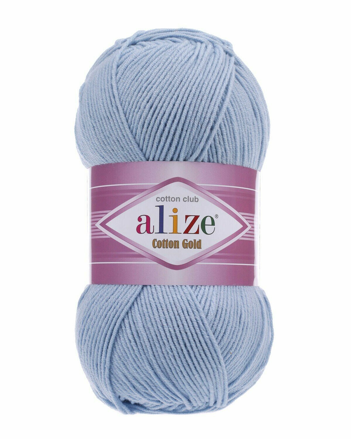 Пряжа Alize Cotton Gold (Коттон Голд) - 1 шт Цвет: 40 голубой 55% хлопок, 45% акрил 100г 330м