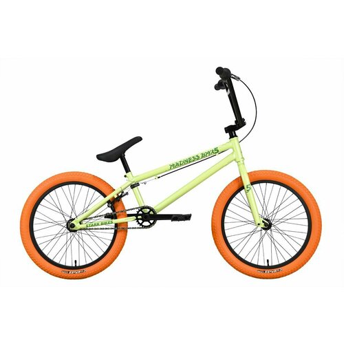 Велосипед Stark'23 Madness BMX 5 оливковый/зеленый/оранжевый велосипед aspect alma hd 27 5 2022 18 оливковый 9980070769032