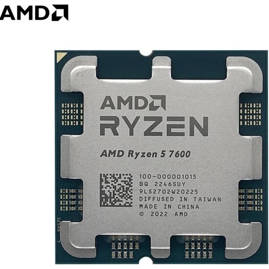 Процессор AMD RYZEN 5 7600 OEM (Raphael, 5nm, C6/T12, Base 3,8GHz, Turbo 5,1GHz, RDNA 2 Graphics, L3 32Mb, TDP 65W, SAM5) - фотография № 13