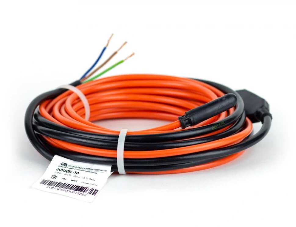 фото Греющий кабель резистивный Теплолюкс 40КДБС