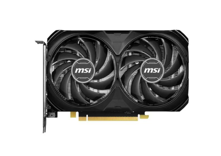 Видеокарта PCI-E MSI GeForce RTX 4060 VENTUS 2X BLACK OC (RTX 4060 VENTUS 2X BLACK 8G OC) 8GB GDDR6 128bit 5nm 1830/17000MHz HDMI/3*DP