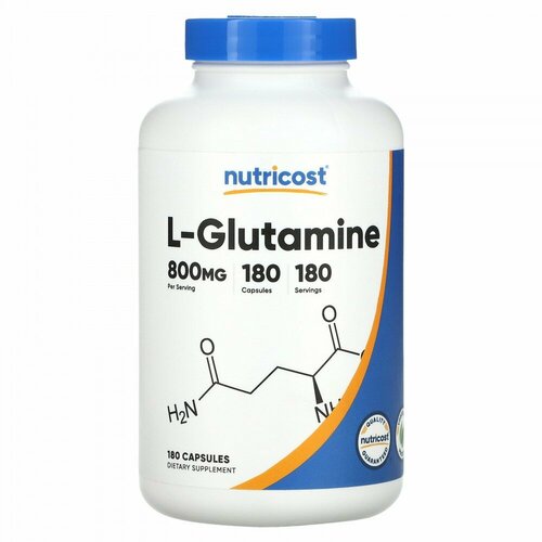Nutricost, L-Glutamine , 800 mg , 180 Capsules