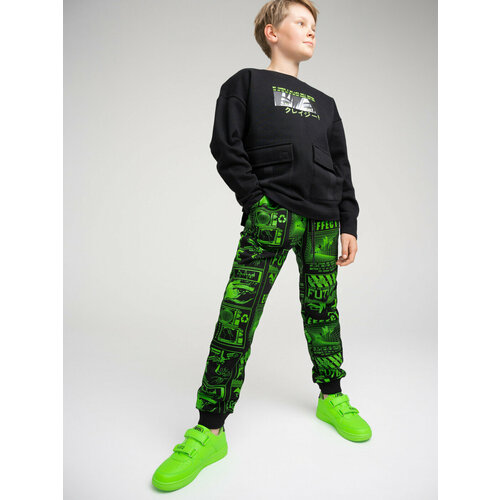 фото Брюки playtoday, размер 128, черный