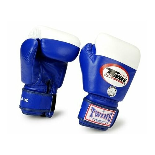 Боксерские перчатки Twins Special BGVL-2 сине-белые (16 унц.)