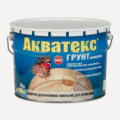 Изображение товара Защитный состав для древесины акватекс Грунт-антисептик (9л.)