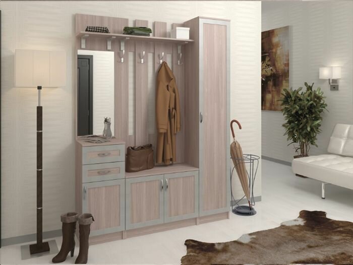 фото Прихожая Горизонт-6М Мегамебель, ШxГxВ 1600*360*2200