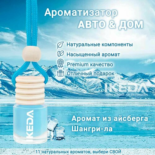 Ароматизатор Ikeda Scents Аромат айсберга Шангри-Ла (Shangri-la scent) Air Fresheners для автомобиля и дома 2 шт.