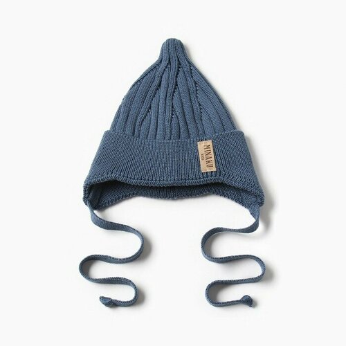 фото Шапка minaku, размер 46/48, синий