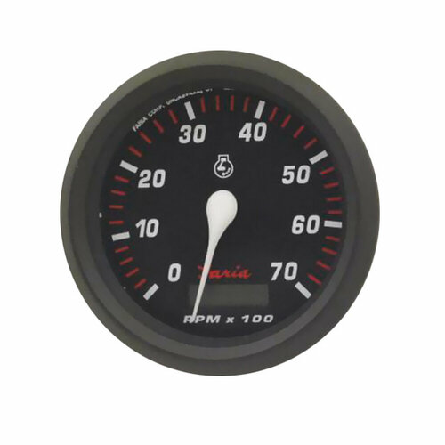 Тахометр со счетчиком моточасов Faria Pro Red Style 4