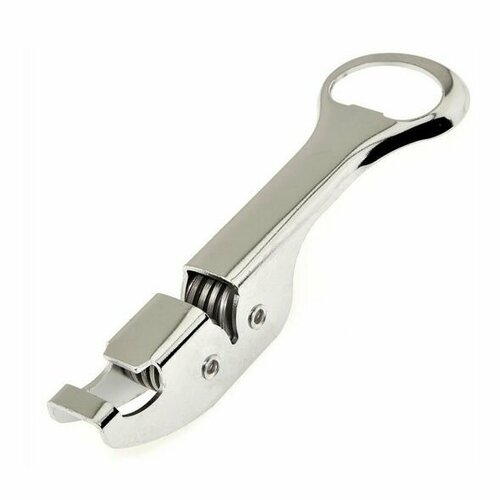 Открывалка 2в1 - открывашка для бутылок и железных крышек и ножеточка / Открывашка металлическая с точилкой для ножей