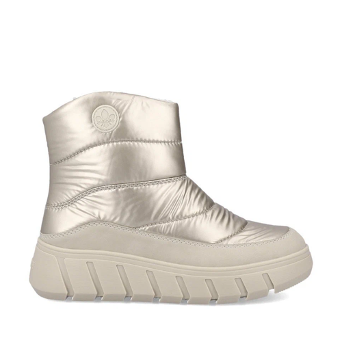 фото Ботинки rieker дутики, размер 37, белый, серый