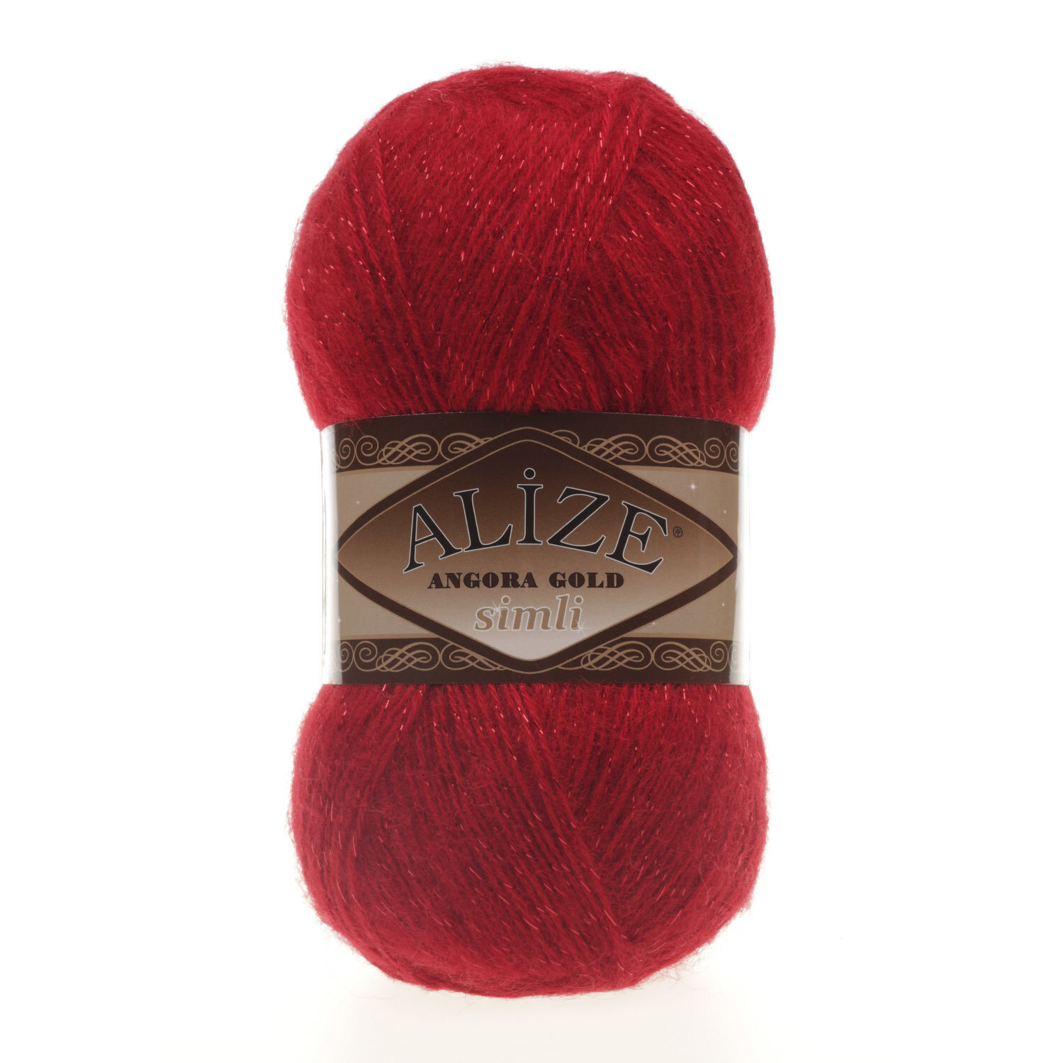 Пряжа Angora Gold Simli Alize (106),100 г, 500м, 20% шерcть,75% акрил, 5% металлик (2 шт.)