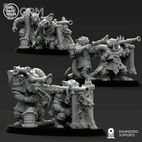 Warhammer Skaven Warplock Jezzails/Скавены Варплок Джеззаилы