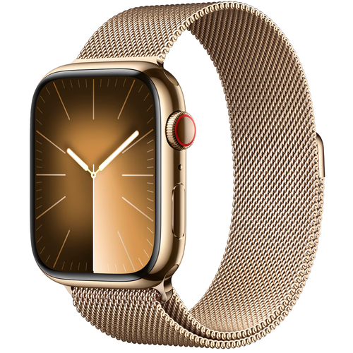 Часы Apple Watch Series 9 41mm Stainless Steel Case Milanese Loop Gold 10380000₽