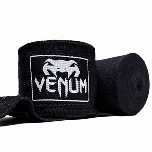Боксерские бинты Venum Kontact, чёрные, 4.5 метра