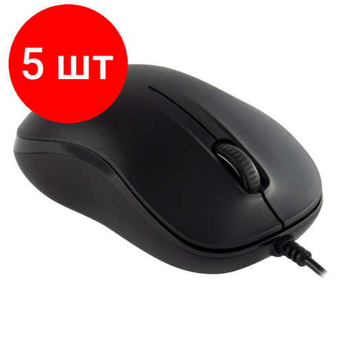 Комплект 5 штук Мышь компьютерная Acer OMW140 black 1200dpi USBZL MCEEE00L 5050₽