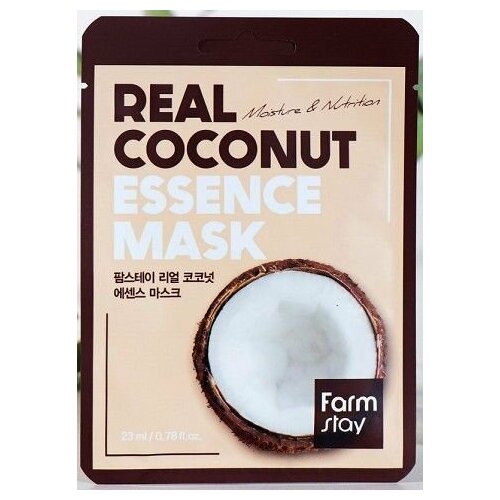 Маска тканевая д/лица FarmStay с экстрактом кокосом (23мл) 4519751 набор тканевая маска для лица с коллагеном 23мл farmstay 3 шт