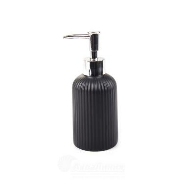 Дозатор для мыла керамика Плиссе черн. матовый CE1610QA-LD