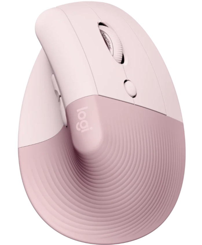 Беспроводная вертикальная мышь Logitech Lift, розовый