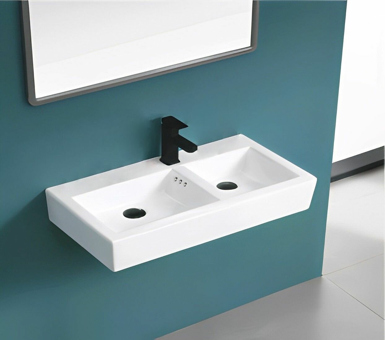 Мебельная раковина Ceruttispa Double Vito подвесная - фото №3