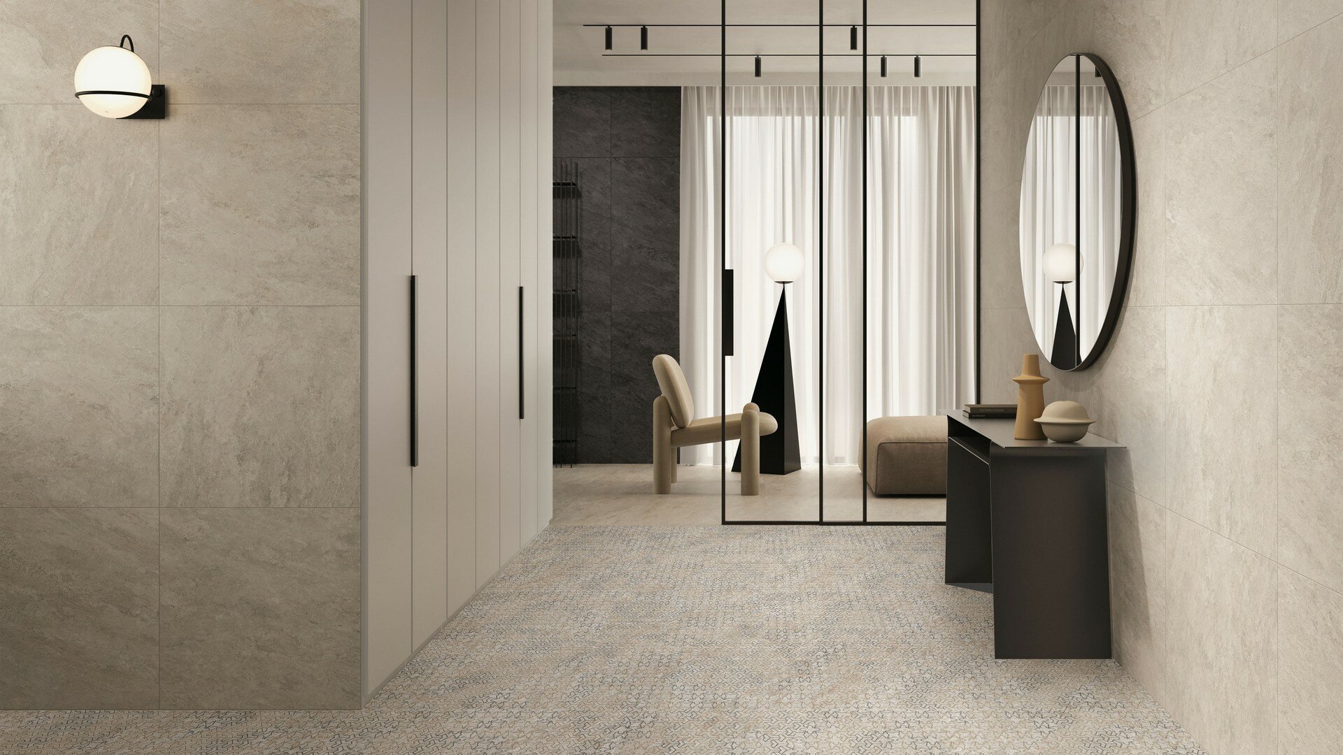 фото Керамогранит Vitra Quarstone Декор "Пэчворк" R10b 7рек 60x60 K951843R0001VTE0