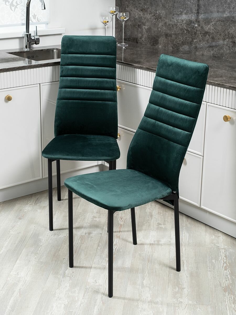 Комплект стульев Монако для кухни в цвете зеленый, 2 шт.